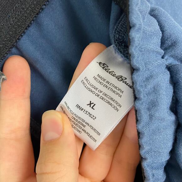 Eddie Bauer Louge Shorts Blue Casual Sleep Drawstring Pull On Pockets Size‎ XL - Picture 8 of 11